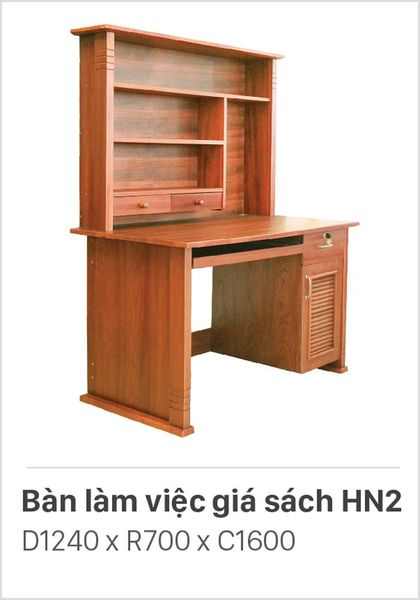 BÀN LÀM VIỆC GIÁ SÁCH HN2 