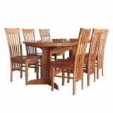  BỘ BÀN ĂN OVAL 1M6 + 6 GHẾ SI 2001 