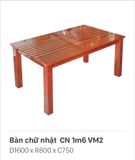  BÀN CHỮ NHẬT 1M6 VM2 