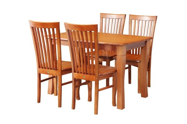  BỘ BÀN ĂN 1M2 K2 + 4 GHẾ SI 2002 