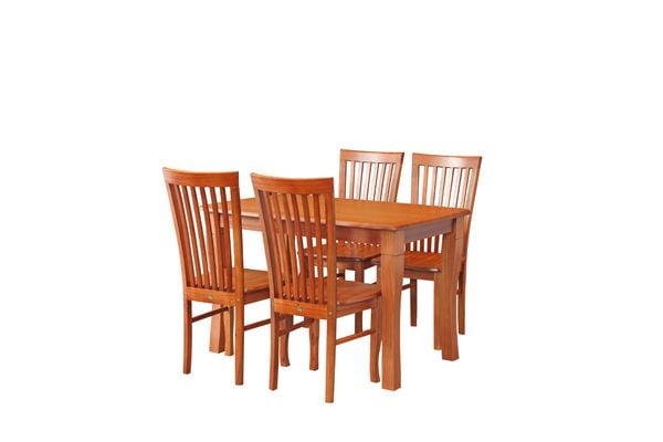  BỘ BÀN ĂN 1M2 K2 + 4 GHẾ SI 2002 