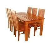  BỘ BÀN ĂN 1M6 VM2 + 6 GHẾ VM3 