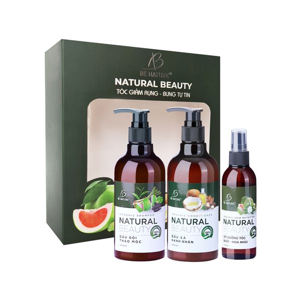 Combo chăm sóc tóc thảo mộc Be Nature - Natural Beauty