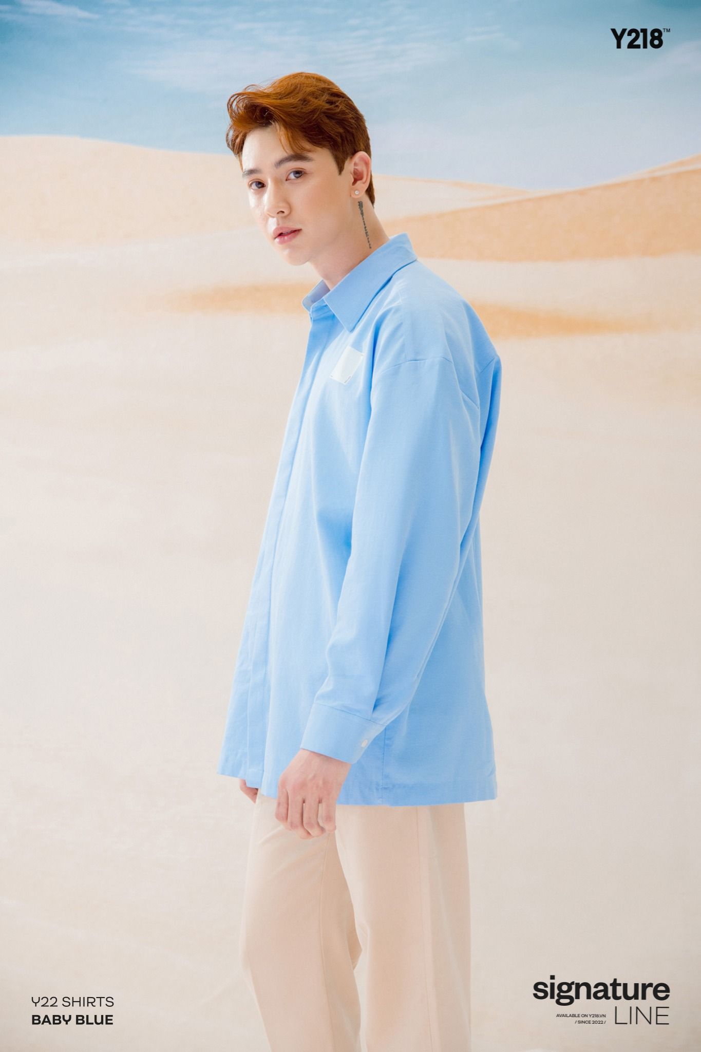 Áo Sơmi Tay Dài Blue Man HK18DMS133R2M1 The Blues #13 Áo Sơmi Tay Dài Blue Man HK18DMS133R2M1 The Blues