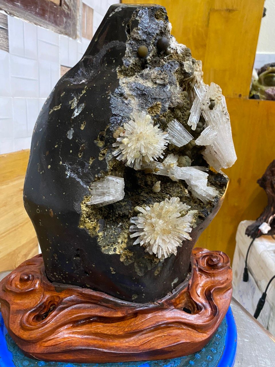  Hoa ưu đàm thạch anh trắng - vật phẩm phong thủy 