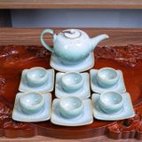  Bộ ấm chén men ngọc Bát Tràng 