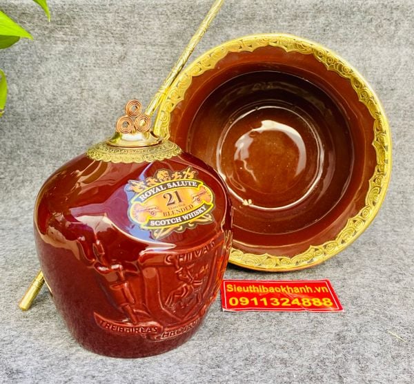  Chivas 21 Ruby Bọc Đồng Cao Cấp – Bộ Điếu Bát Bát Tràng BKCE-001900VN-1426 