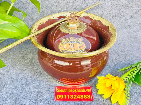  Chivas 21 Ruby Bọc Đồng Cao Cấp – Bộ Điếu Bát Bát Tràng BKCE-001900VN-1426 