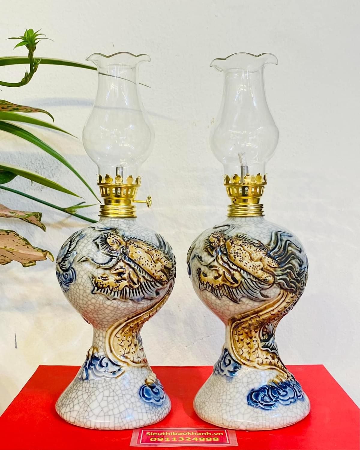  ĐÈN THỜ MEN RẠN 