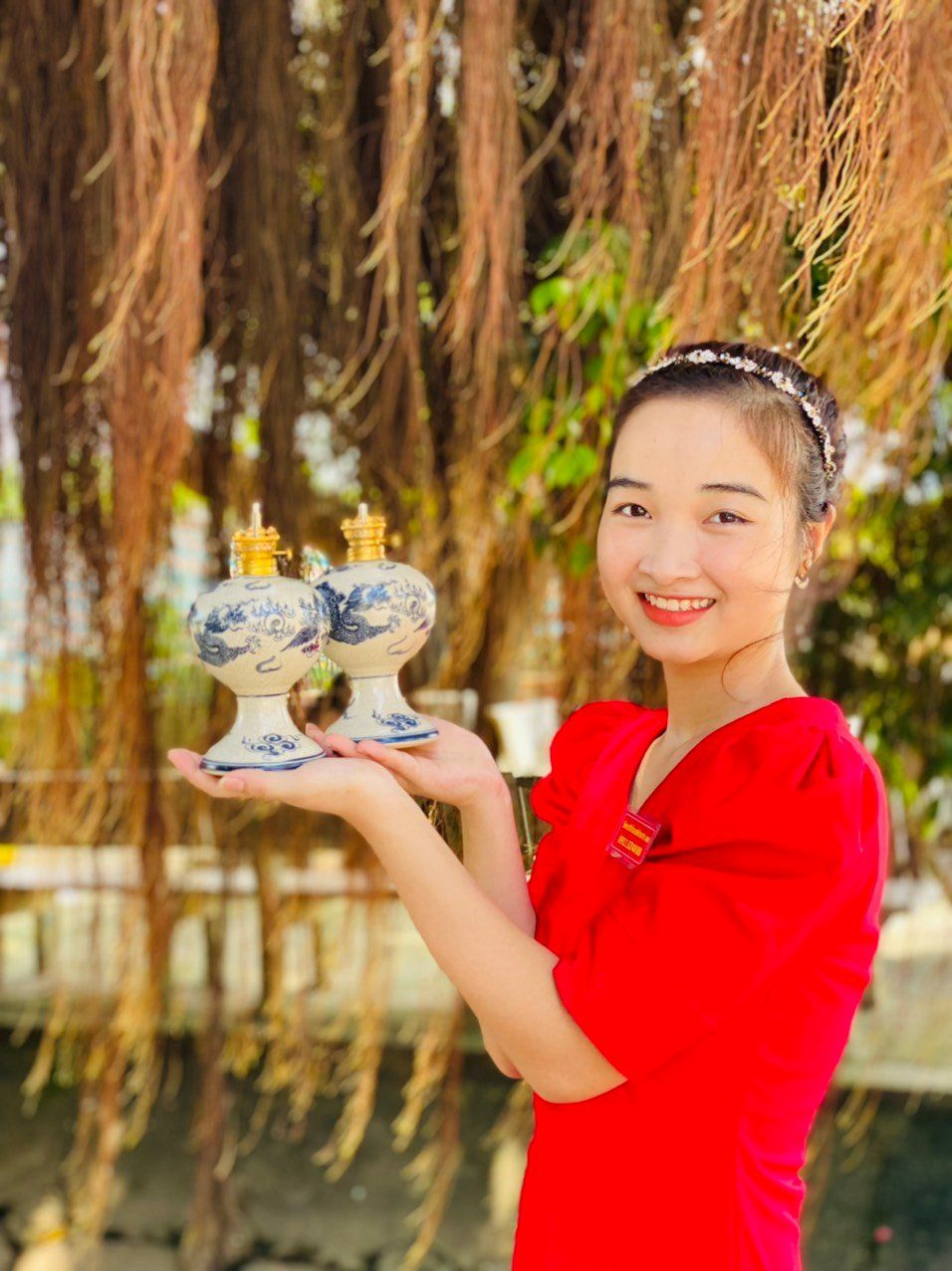  Cặp Đèn Dầu Thờ Nhất Long Cao Cấp Xuất Xứ Bát Tràng 