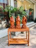  Tượng Bộ Tam Đa Phúc Lộc Thọ Gỗ Hương Nhập Nguyên Khối 