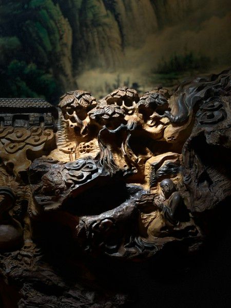  [SIÊU PHẨM] Tượng Gỗ  Nhất Tâm Bái Phật Gỗ Bách Xanh Mộc Châu 
