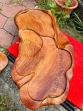  Khay trà gỗ hương ta liền khối. 