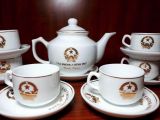  Bộ ấm chén in logo Văn Phòng Chính Phủ vẽ vàng 24k 