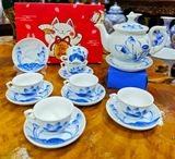  BỘ ẤM CHÉN VẼ  SEN PHÚ QUÝ 