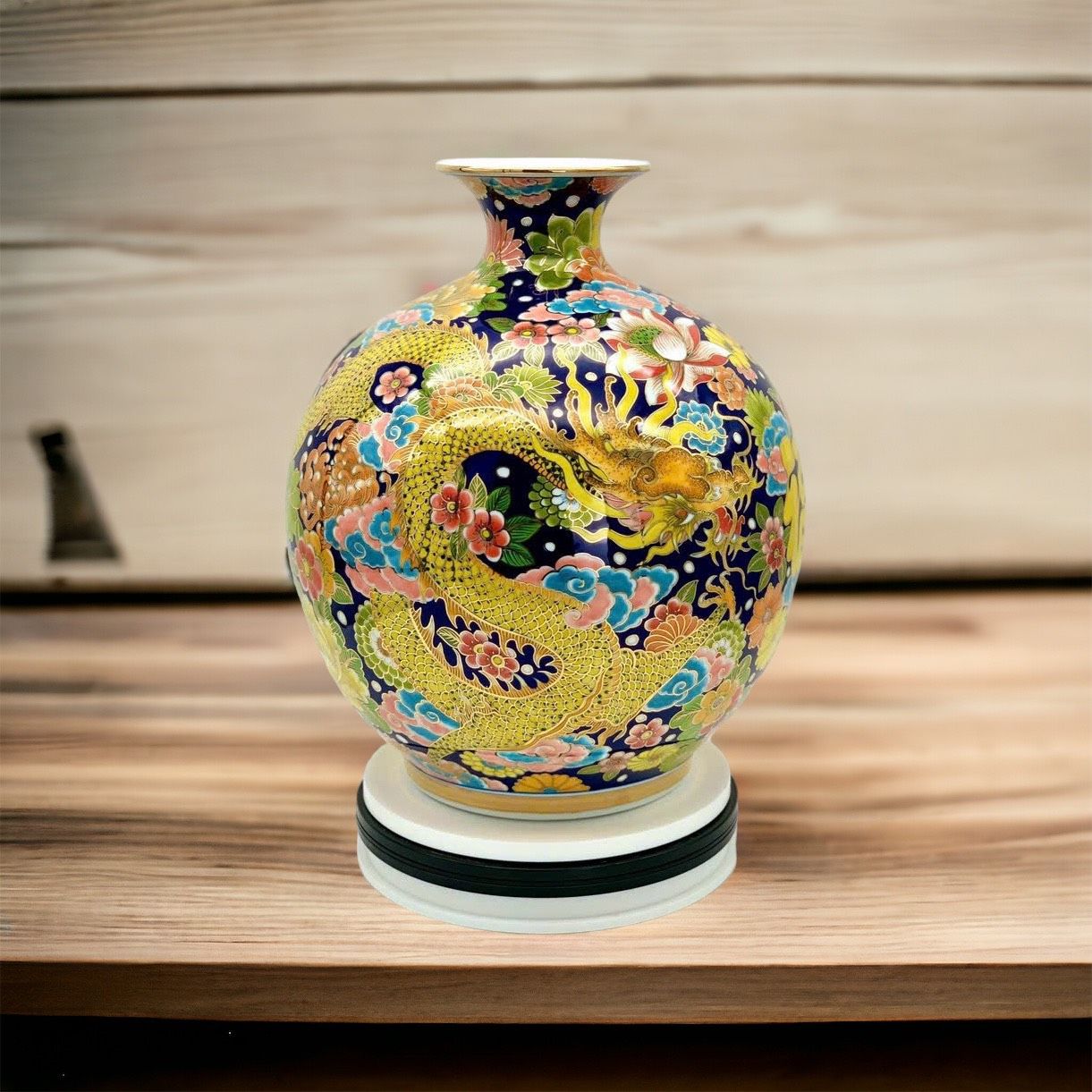  Bình hút tài Lộc ngàn hoa 25 cm vẽ vàng 