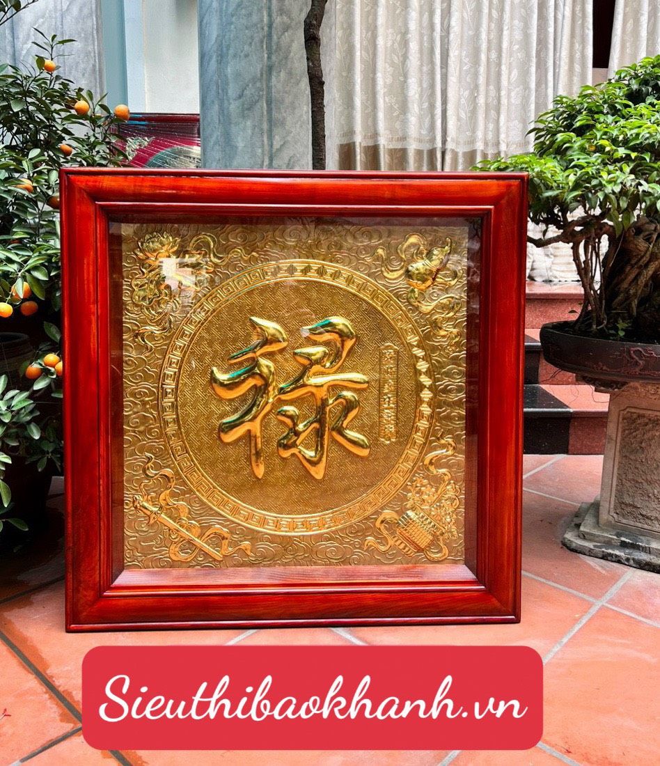  TRANH CHỮ ĐỒNG DÁT VÀNG 