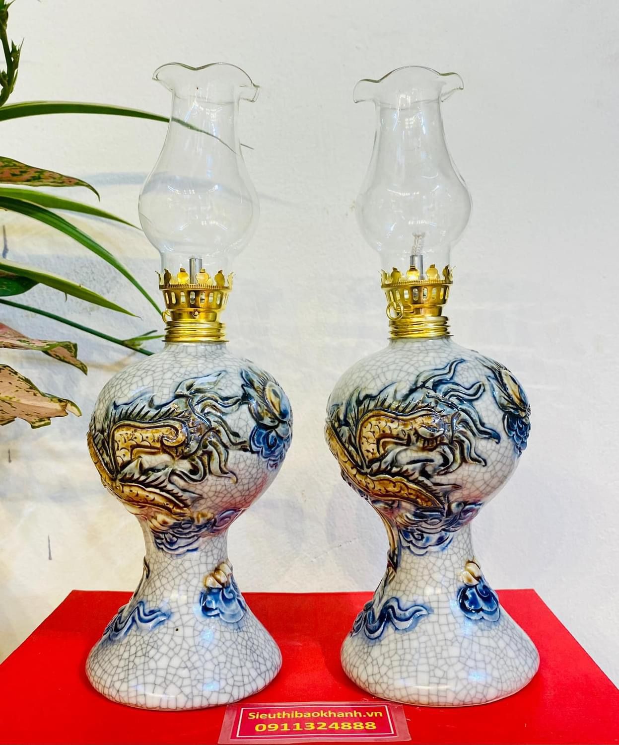  ĐÈN THỜ MEN RẠN 