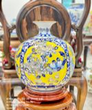  BÌNH HÚT TÀI LỘC VẼ VÀNG TỨ CẢNH 