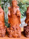  Tượng Bộ Tam Đa Phúc Lộc Thọ Gỗ Hương Nhập Nguyên Khối 