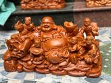  Dilặc ngũ phúc để bàn  Gỗ hương đá liền khối Đục sắc nét mặt hoan hỉ 