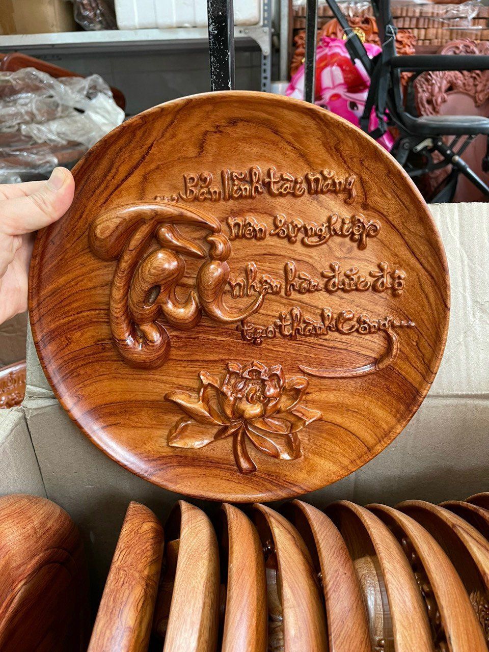  ĐĨA CẢNH BẰNG GỖ HƯƠNG Ạ 