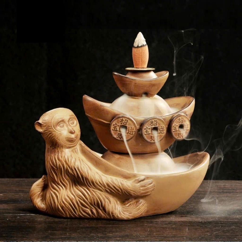  Lò xông thác khói Bàn Tay Phật nâng sen BKCECN-9216 