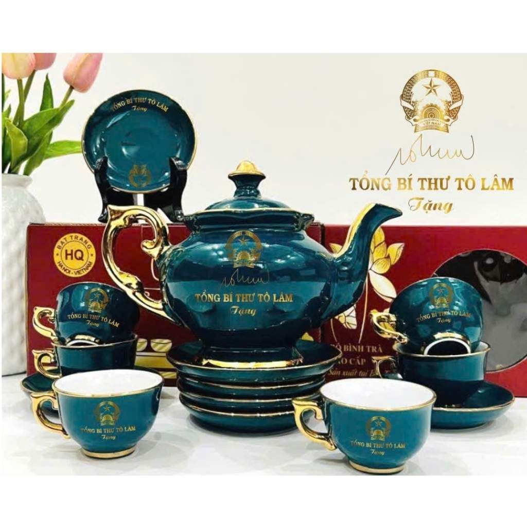  Bộ ấm chén in Tổng bí thư Tô Lâm BKCEVN-9217 