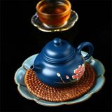  Ấm trà tử sa vẽ tay hoa lan BKCECN-9242 