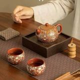  Bộ ấm tử sa vẽ hoa văn cung đình BKCECN-9260 