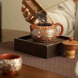  Bộ ấm tử sa vẽ hoa văn cung đình BKCECN-9260 
