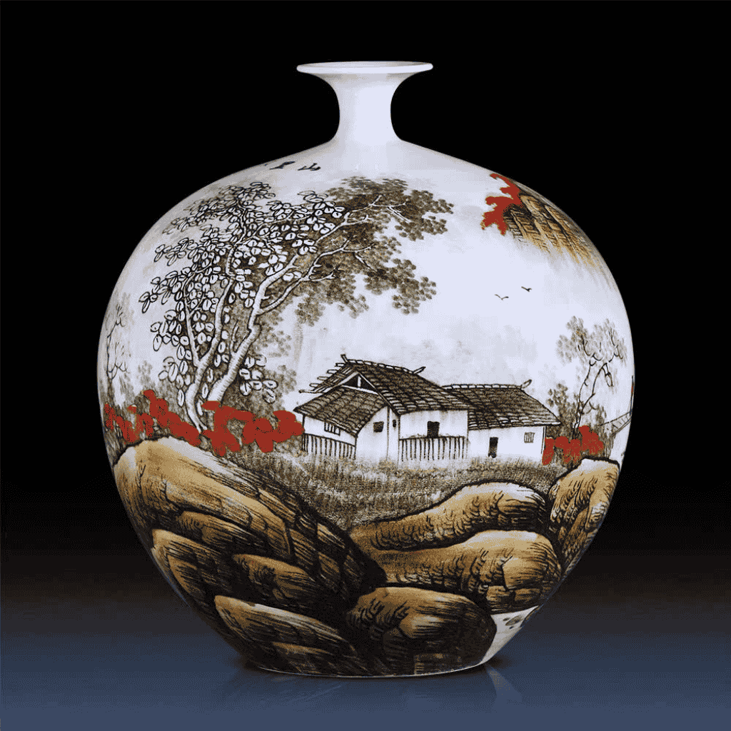  BÌNH GỐM TRÁNG MEN TRANG TRÍ BKCEVN-9025 