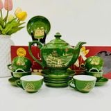  Siêu giảm giá - Bộ ấm chén Đèn thần rêu thuyền BKCEVN-9041 