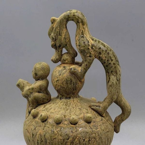  ẤM RÓT NGƯỢC MEN XANH  BKCEVN-9119 