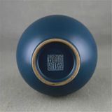  Bình gốm thiên cầu men lam BKCECN-9225 