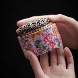  Lư hương hoa gốm tráng men cao cấp BKCECN-9243 