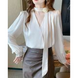  Áo sơ mi nữ màu sắc thanh lịch BKFAVN-9037 