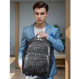  Balo da thật họa tiết da cá sấu BKFAVN-9042 