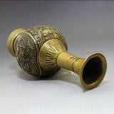  Lọ hoa đồng vàng chạm rồng BKMECN-9141 