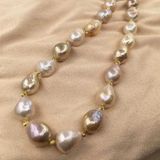  DÂY CHUYỀN NGỌC TRAI TỰ NHIÊN KIỂU BAROQUE BKSTCN-9099 