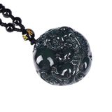  Dây chuyền Tỳ Hưu đá mắt hổ đen BKSTCN-9181 