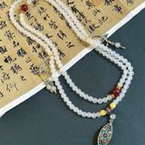  Dây chuyền ngọc xanh BKSTCN-9182 