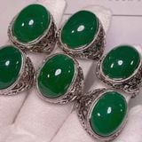  Nhẫn nam mặt ngọc lục bảo BKSTCN-9196 
