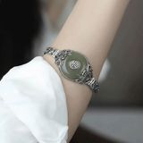  Vòng tay bạc S925 “Phúc Tự Bình An BKSTCN-9205 