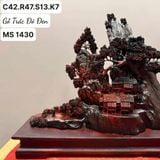  Tiểu cảnh xông trầm gỗ trắc đỏ đen BKWOVN-9183 