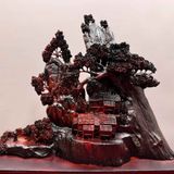  Tiểu cảnh xông trầm gỗ trắc đỏ đen BKWOVN-9183 