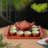  Bộ Ấm Trà Tử Sa Đỏ Hoa Phù Dung – Nghệ Thuật Trà Đạo & Quà Tặng Cao Cấp BKCEVN-8070 