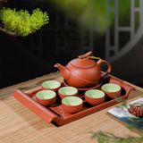  Bộ Ấm Trà Tử Sa Đỏ Hoa Phù Dung – Nghệ Thuật Trà Đạo & Quà Tặng Cao Cấp BKCEVN-8070 