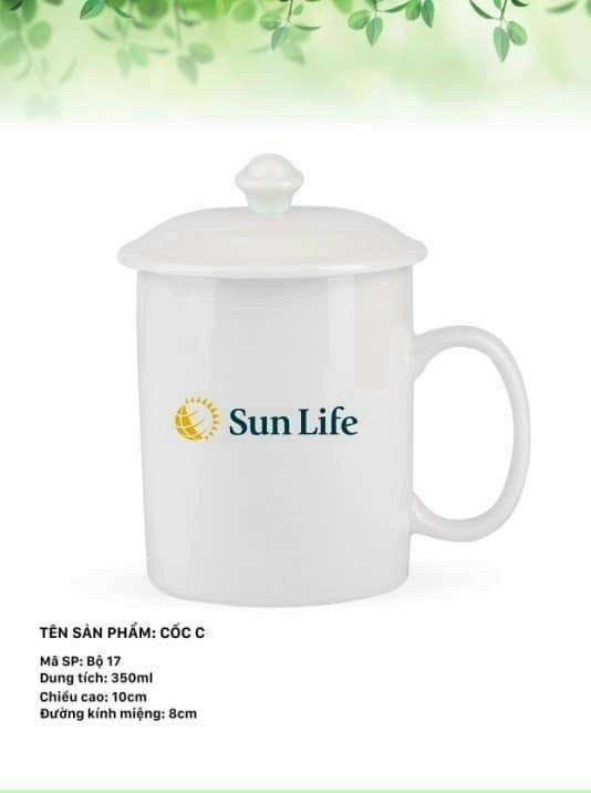  [Giá rẻ] Cốc Sứ In Logo Doanh Nghiệp Cực Đẹp, Bát Tràng Chính Hãng, Đa Dạng Mẫu Mã 