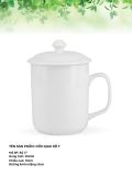  Cốc Sứ Trắng Bát Tràng Cao Cấp + Nắp+ In Chữ + Hộp Giấy + Hộp Xi Siêu Đẹp và Đa Dạng Mẫu Mã 